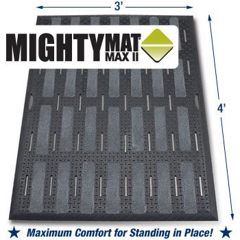 40 Mighty Mat Max II Shoes for Crews rutschhemmende Bodenmatte 91,44 cm x 121,92 cm