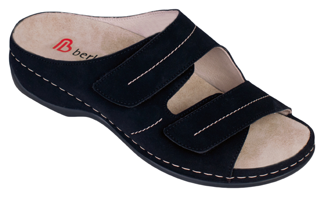 1080-015  Berkemann Berkoflex Fedora Damensandale schwarz Größe 3 - 8,5-UK 8 = 42