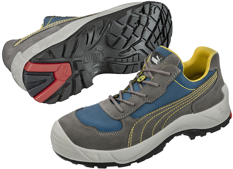640390 PUMA Vanguard Grey Low Sicherheitsschuhe ESD grau-blau S3 Größe 40 - 47-47