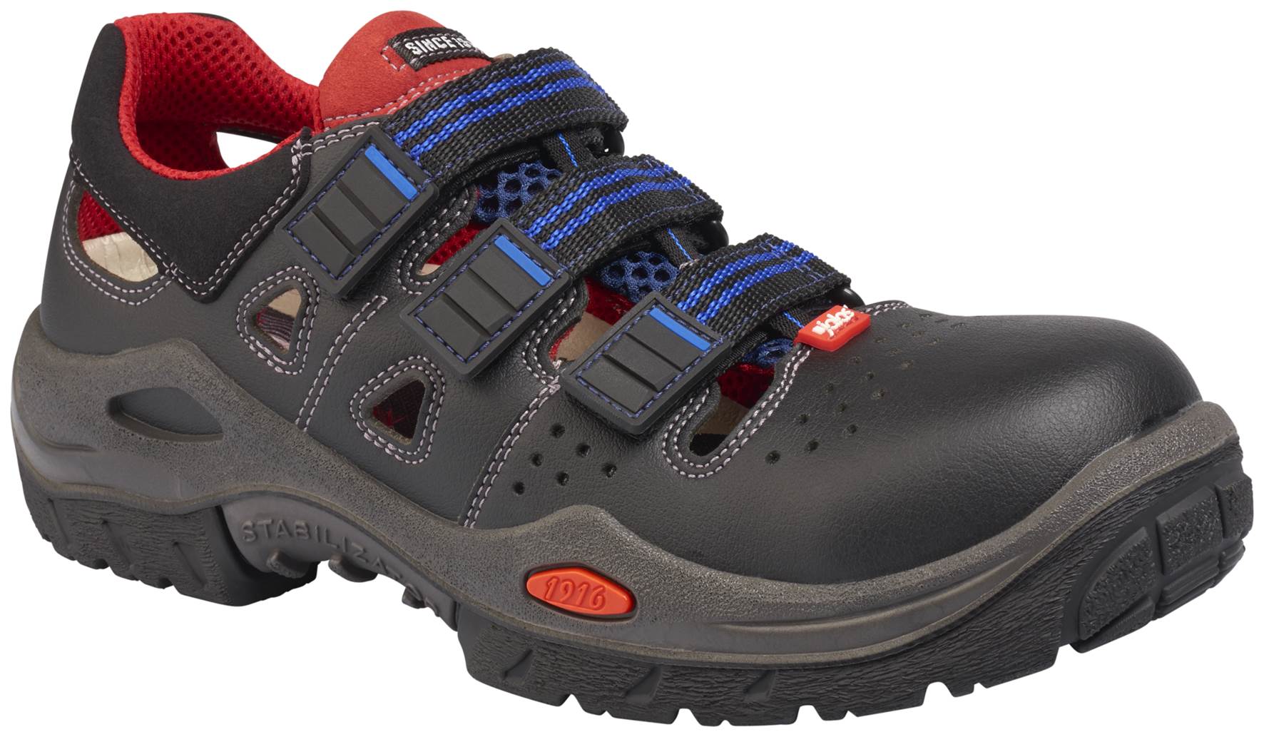 3800r Jalas Respiro Sicherheitsschuhe  ESD Sicherheitssandale S1 schwarz Größe 36 - 47-47