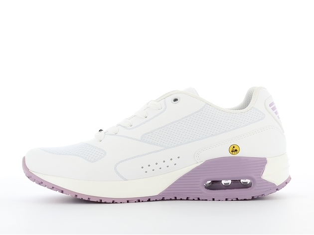 Ela LIC OXYPAS Plegeschuhe Arbeitsschuhe Berufsschuhe ohne Schutzkappe weiß-violett Größe 36-42-36