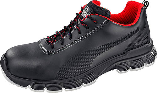 640521 PUMA Pioneer Low Sicherheitsschuhe mit Stahlkappe ESD schwarz S3 Größe 39 - 47-44