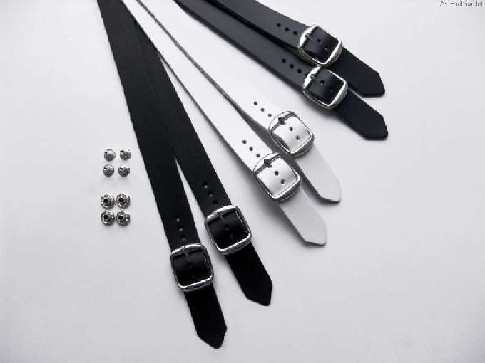 0150-100 BERKEMANN  Fersenriemen, zuschneidbar, weiß, Größe 3 - 12-UK 3 = 36