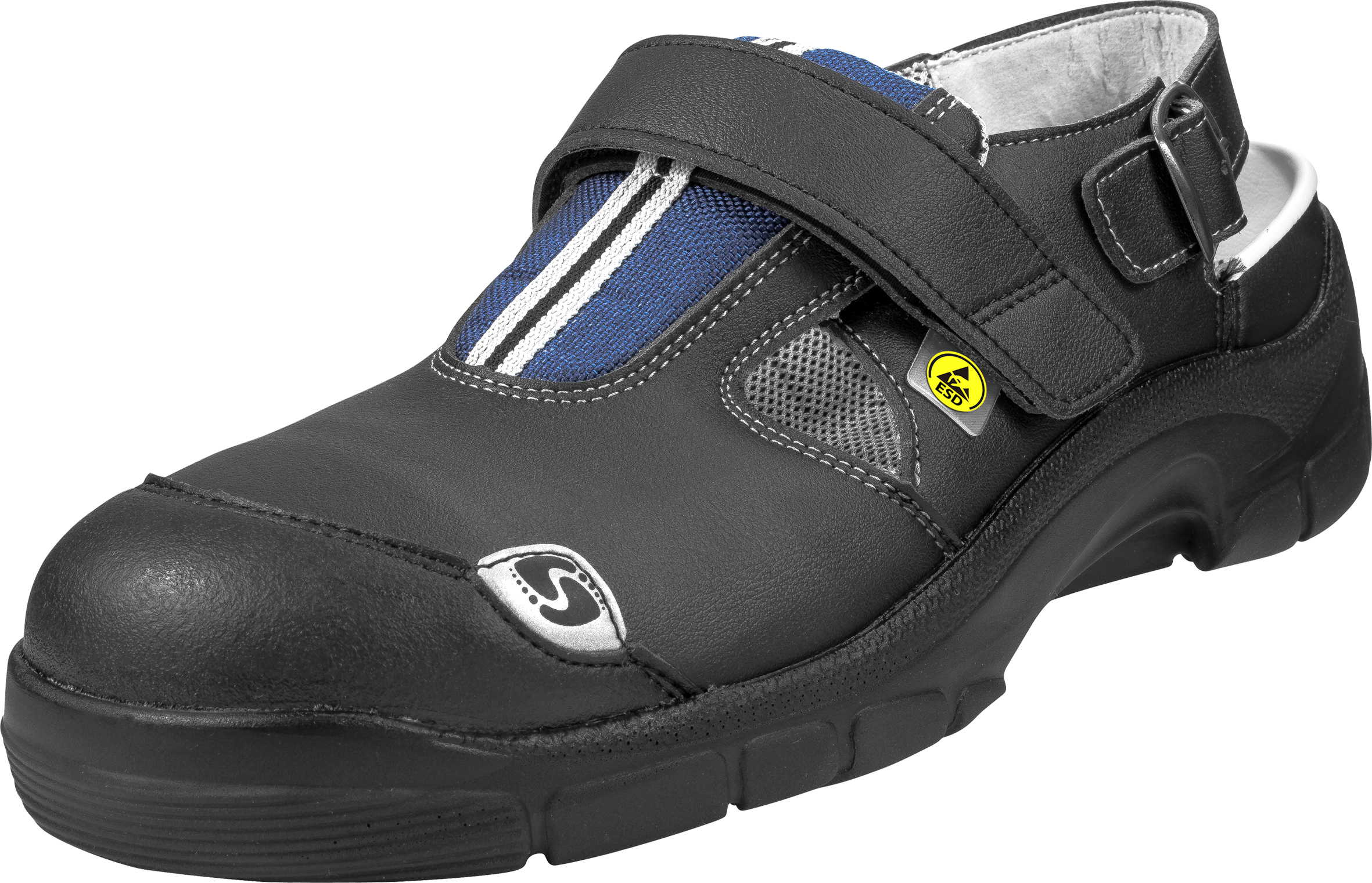 2.2206.02.22 SCHÜRR Kulmbach Arbeitsschuhe Sandale mit Alukappe ESD schwarz SB Größe 36 - 48-48