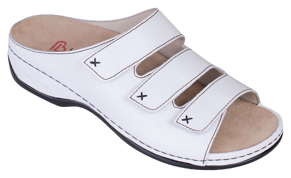 1007-101 Berkemann Berkoflex Franziska Damensandale weiß Größe 3 - 8,5-UK 8 = 42
