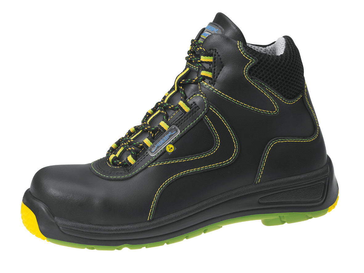 31475 ABEBA-ESD, Static-Control-Schnürschuh, schwarz, mit Stahlkappe, Leder  Größe  39 - 47-42