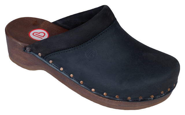 0412-031 BERKEMANN Soft-Toeffler, schwarz, Größe 2,5 - 12-UK 4 = 37