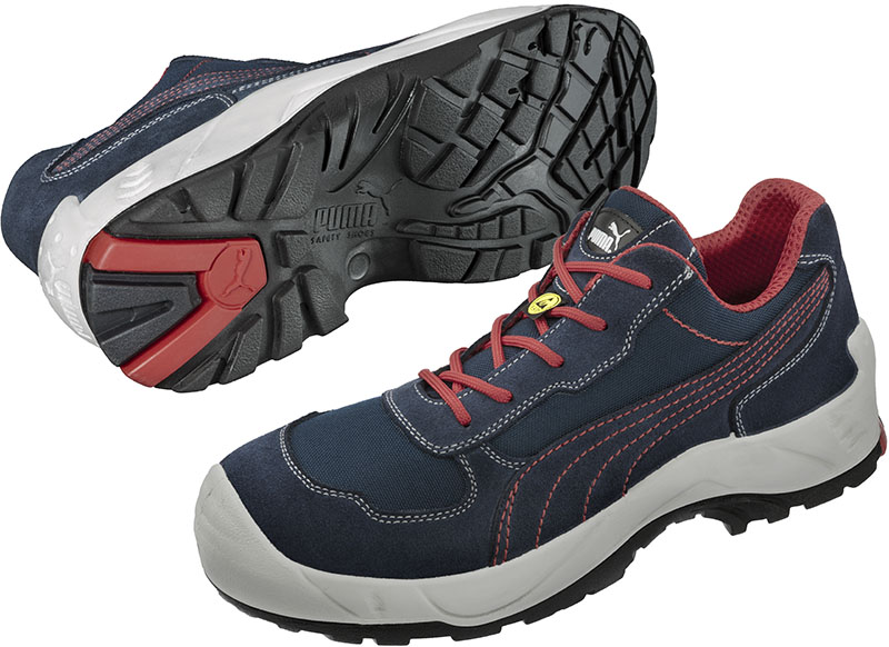 640380 PUMA Vanguard Ocean Low Sicherheitsschuhe ESD blau-rot S3 Größe 40 - 47-45