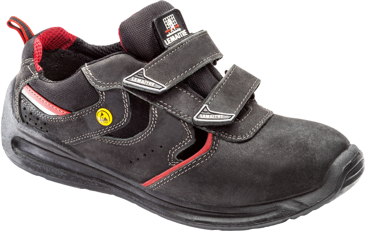 1260 Lemaitre, S1P Super X Fresh Sicherheitssandale ESD mit Stahlkappe schwarz 38 - 48-48