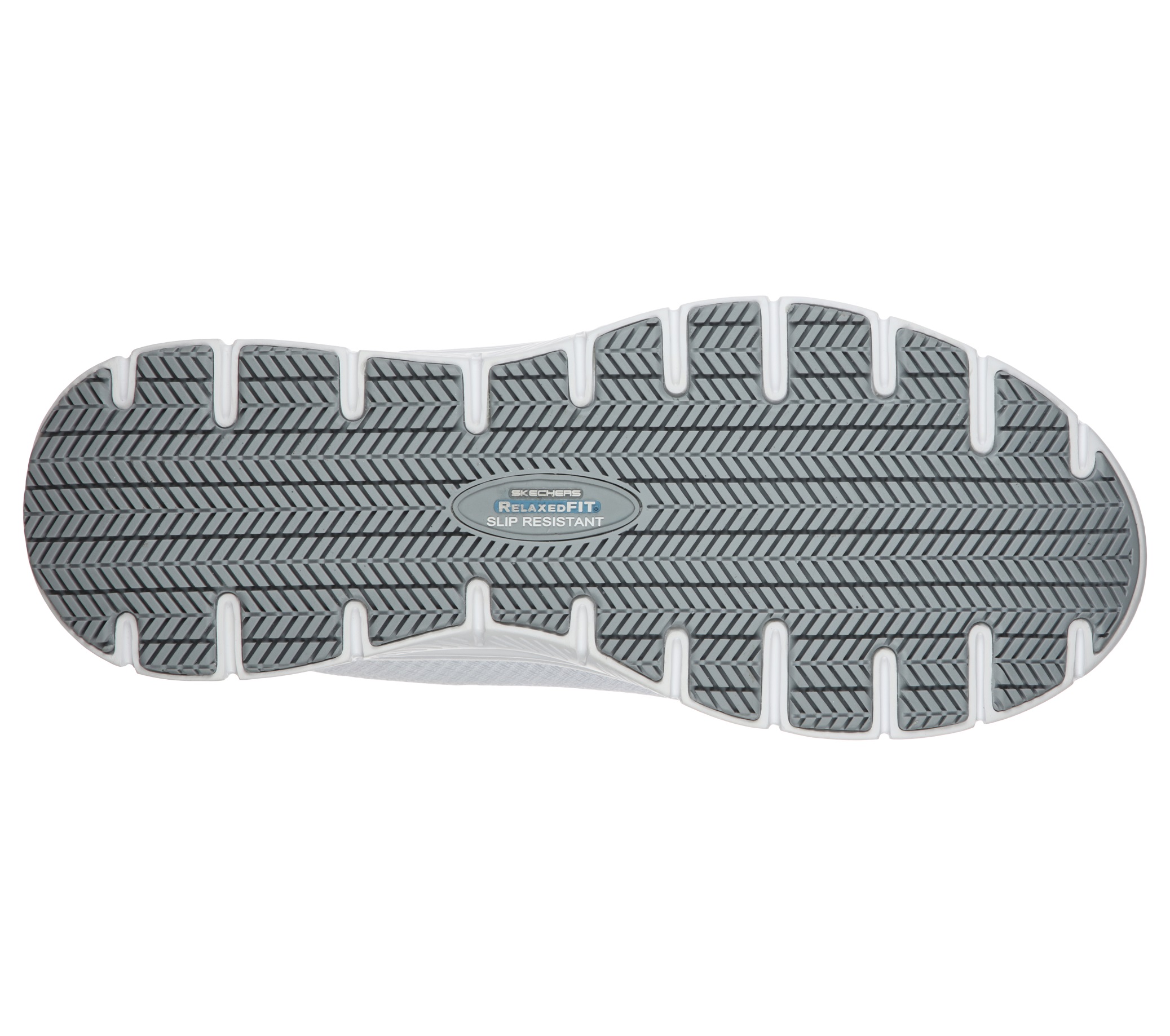 Skechers Herren Schnürschuhe 77125EC WHT Flex Advantage SR ohne Schutzkappe weiß Größe 39 - 47-47