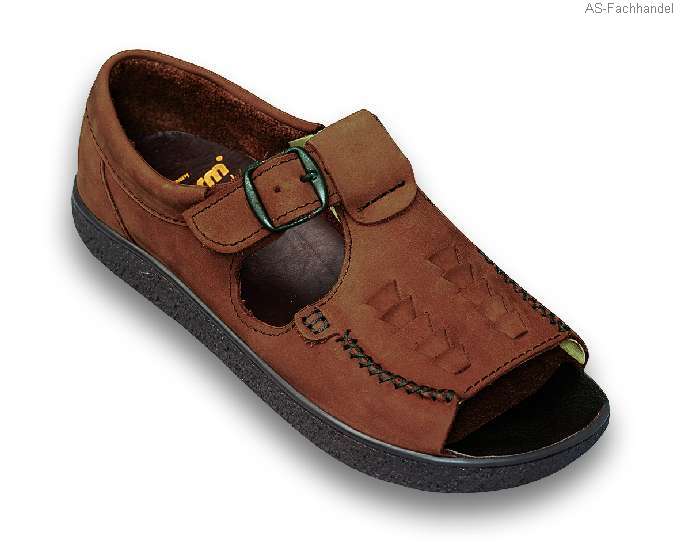 374 Jacoform Sandale, Leder, braun Nubuk, Einzelpaar zum Sonderpreis, Größe 11,5-Jacoform-UK 11,5 = 47
