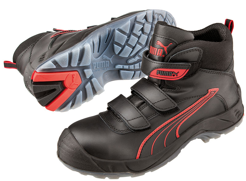 630701 PUMA, Sicherheitsstiefel, metallfrei, Klettverschluß, schwarz, S3 Größe 37 - 47-41