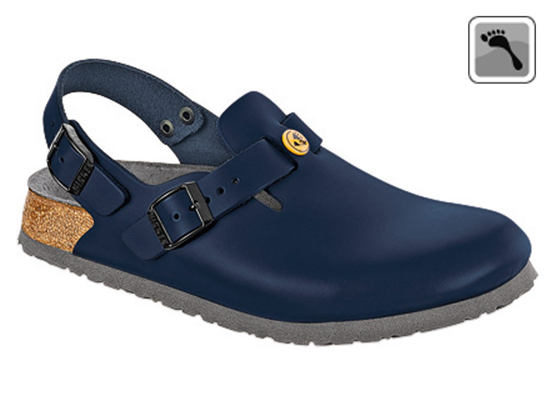 061398 BIRKENSTOCK ESD TOKIO Clog schmale Weite blau Größe 36 - 42-41