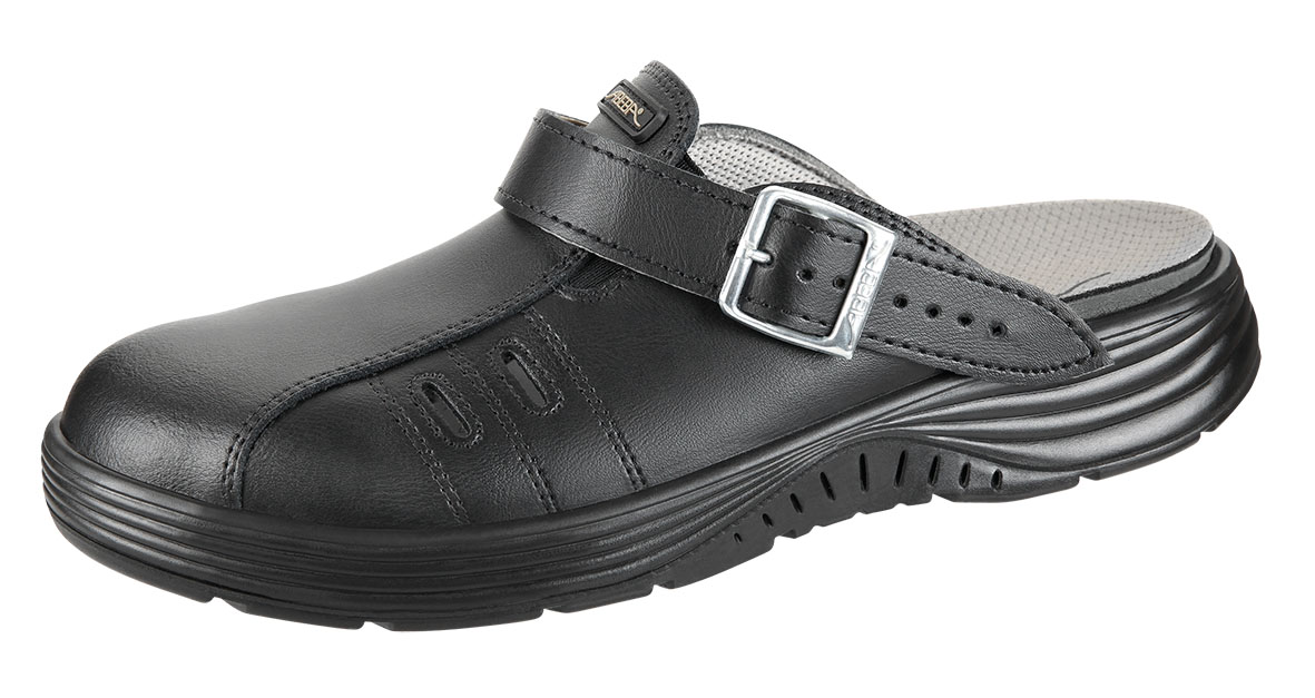 711042 Abeba X-LIGHT Clog Arbeitsschuhe Küche Gastronomie schwarz Leder SB Größe  35 - 48-48