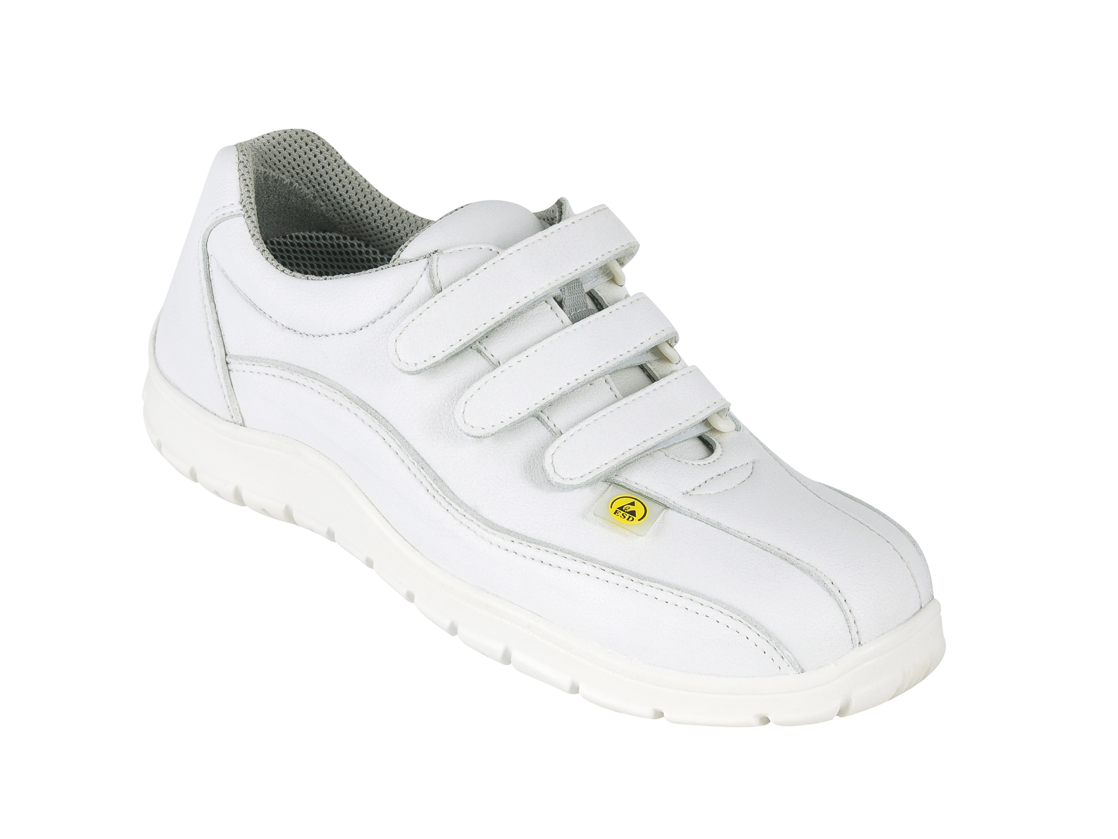 2.5002.10.51 Schürr Unterfranken Sicherheitsschuhe Klettverschluss mit Schutzkappe ESD weiß S2 Größe 36 - 47-43