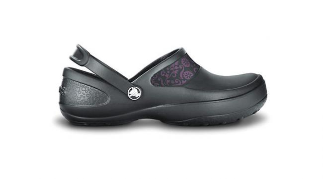 10876-04L CROCS "Mercy-Work", Damen-Küchenclog, Graphite-Lilac, Größe: W9 (39-40) Einzelpaar zum Sonderpreis