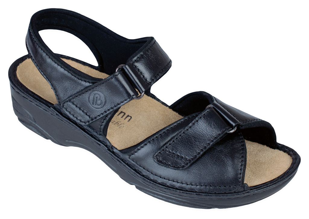 3415-938 Berkemann Berkoflex  Fabienne Damen Sandale schwarz Größe 3 - 8,5-UK 7,5 = 41,5