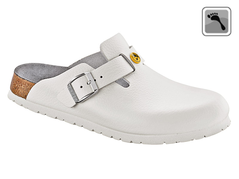 061378 BIRKENSTOCK ESD BOSTON Sandale schmale Weite weiß Größe 36 - 42-39