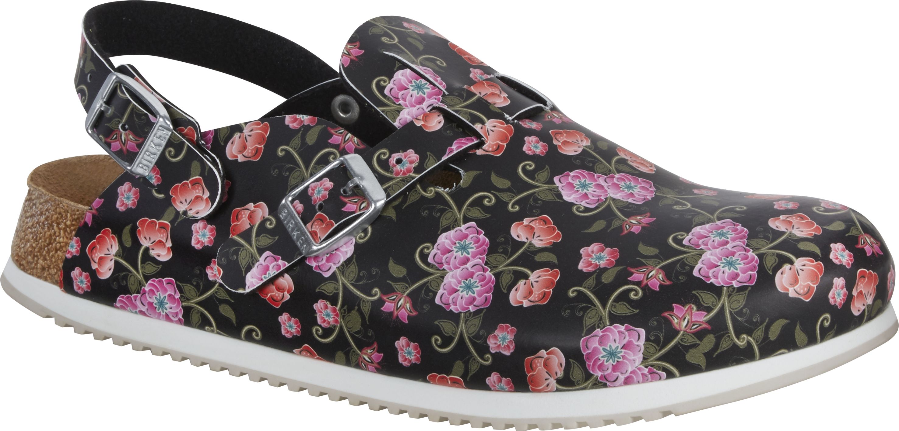 Birkenstock Kay SL Blooming Roses Black 1016662 Superlaufsohle schmale Weite Größe 35 - 43-39
