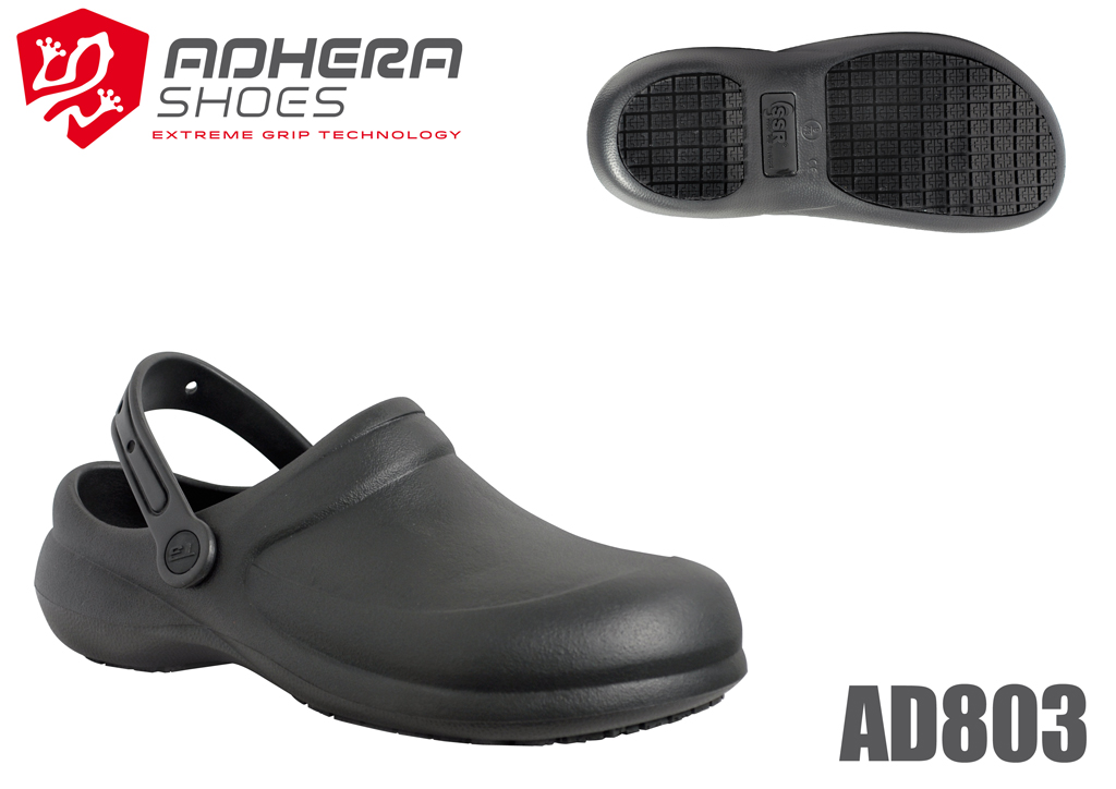 AD803 ADHERA Arbeitsschuhe Clogs XL Extralight ohne Schutzkappe schwarz Größe 36 - 47-40
