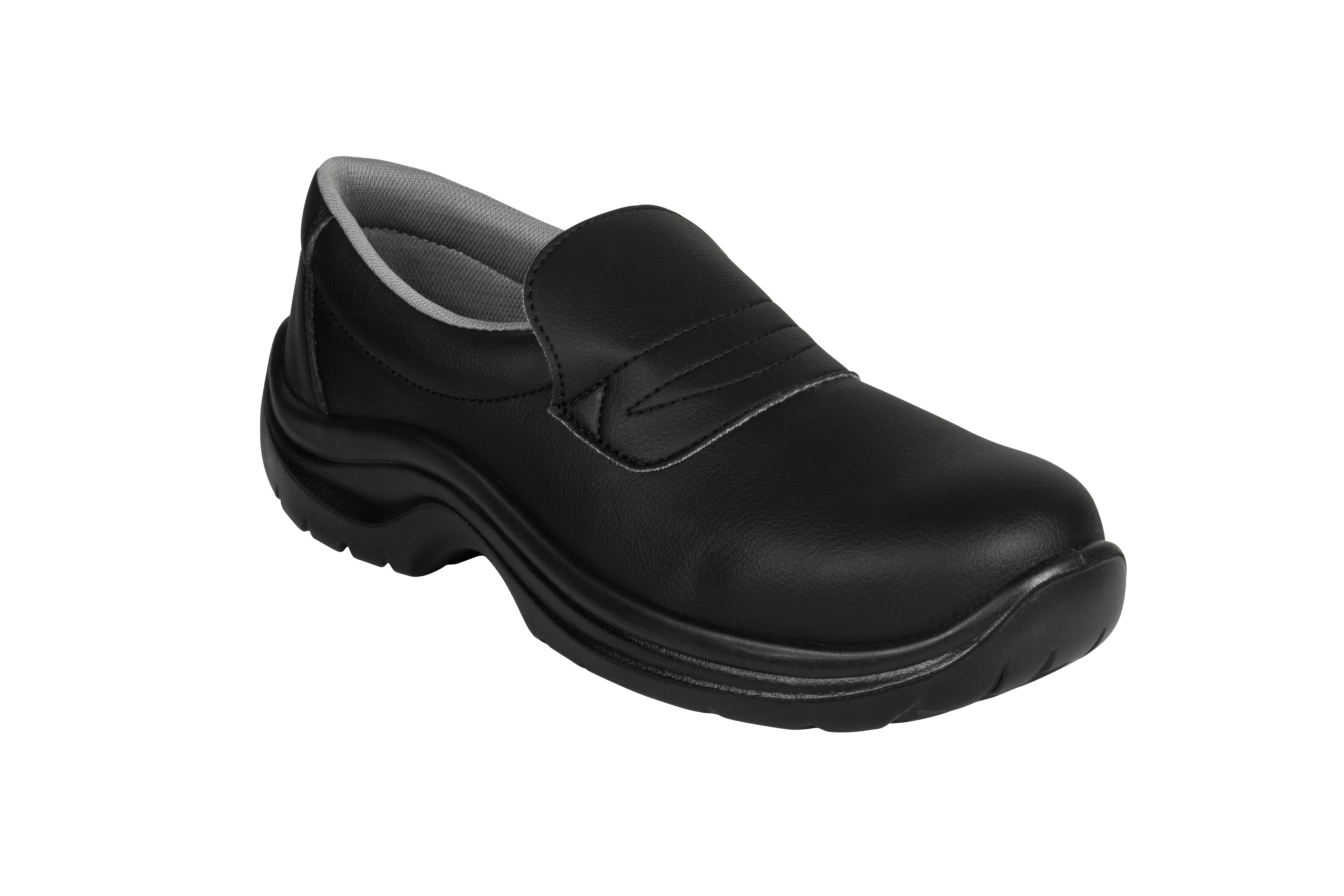 2000-02 ASF Slipper Arbeitsschuhe Serviceschuhe Küchenschuhe ohne Schutzkappe schwarz 02 Größe 35 - 47-39