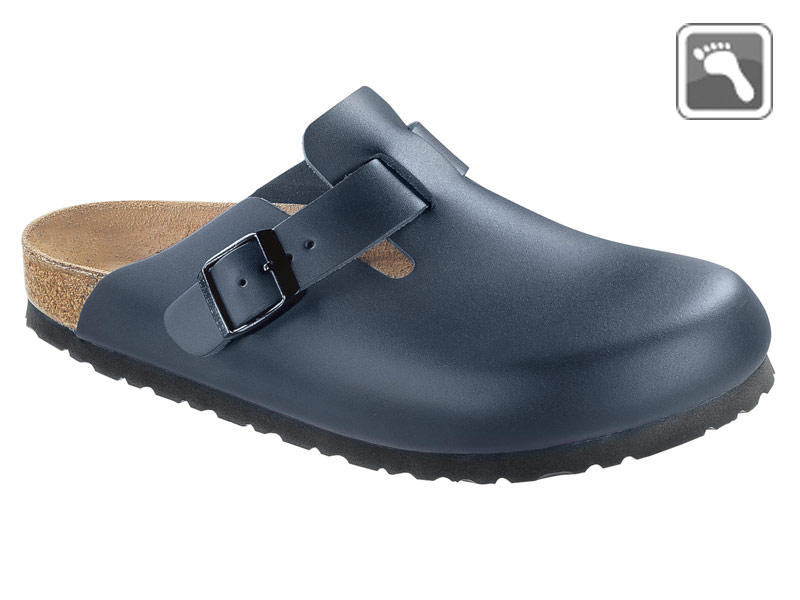 060151 klein Birkenstock Clog "BOSTON" normale bis breite Füße, blau Größe 35 - 48-41