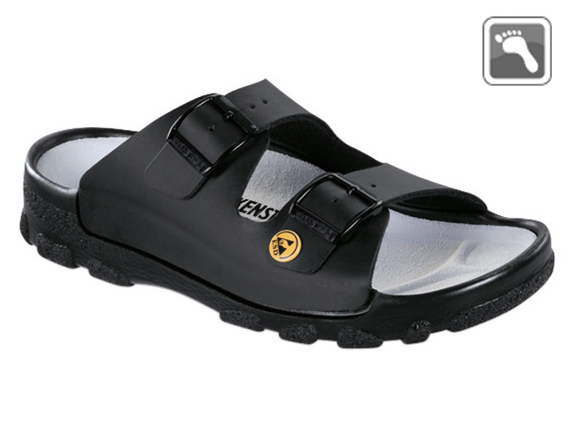 596040 BIRKENSTOCK ESD TOULON Sandale normale Weite schwarz Größe 36 - 46-42