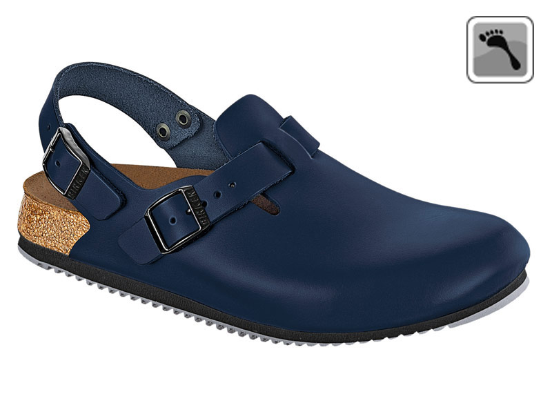 061156 Übergröße Birkenstock Clog TOKIO Superlauf schmale Weite blauGröße 47 - 48-47