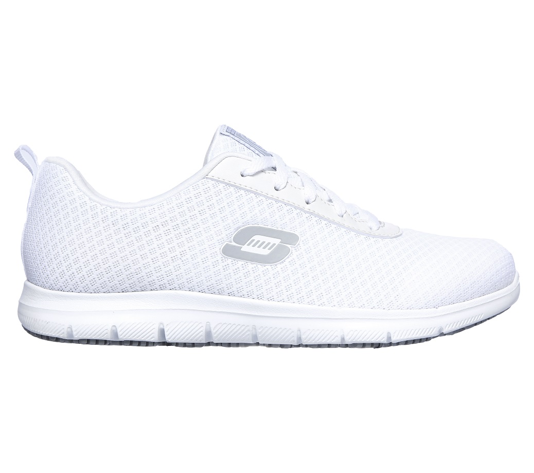 Skechers Damen-Schnürschuhe 77210EC Ghenter Bronaugh ohne Schutzkappe weiß Größe 35 - 41