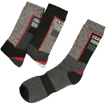 6957, Sport- und Funktionssocken, schwarz-grau, Größe 39/42 - 47/49