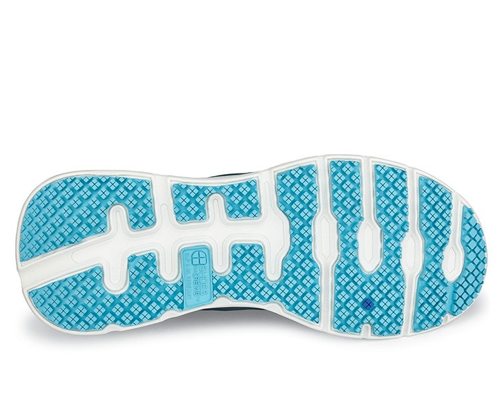 24759 Shoes for Crews >Damen-Schnürschuhe Vitality ohne Stahlkappe grau/blau  Größe 35 - 42-35