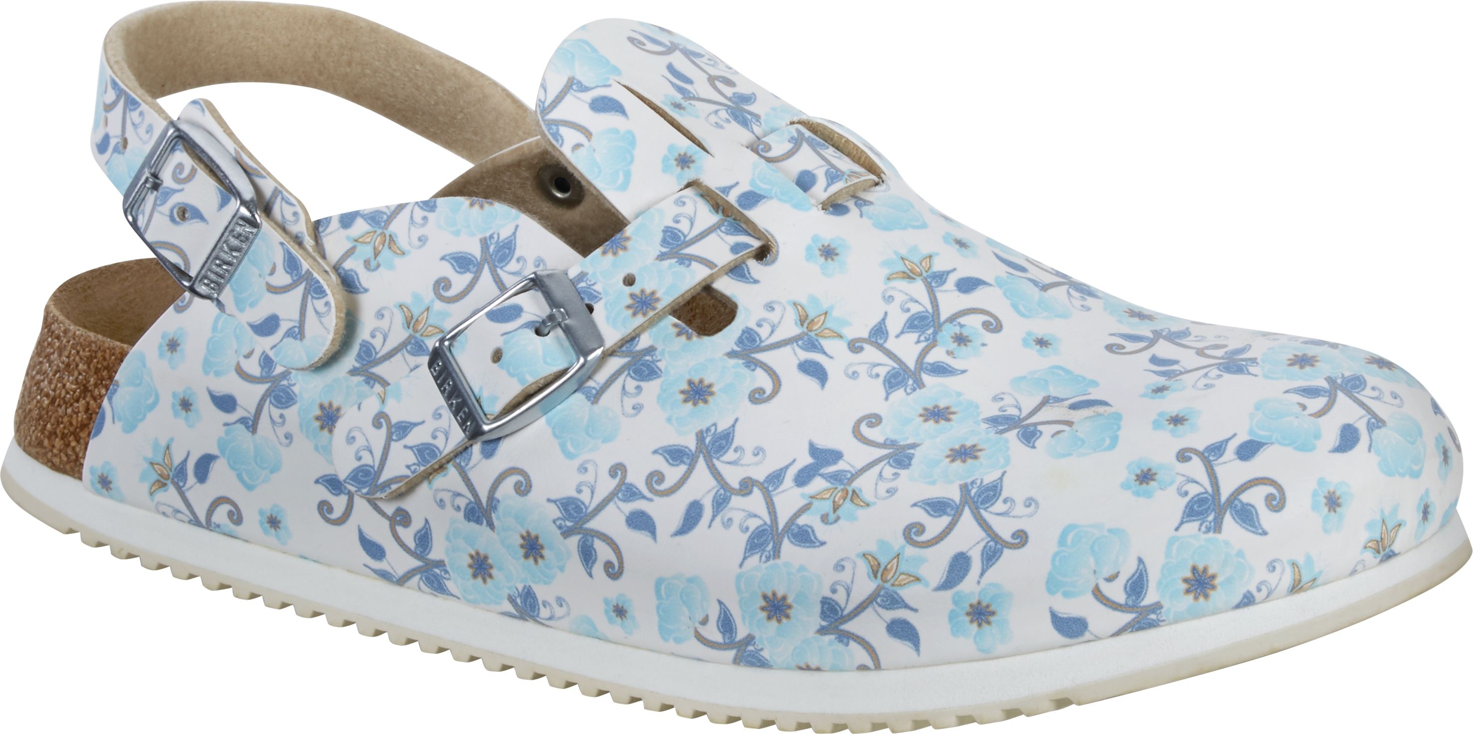 Birkenstock Kay SL Blooming Roses Blue 1016663 Superlaufsohle schmale Weite Größe 35 - 43-39