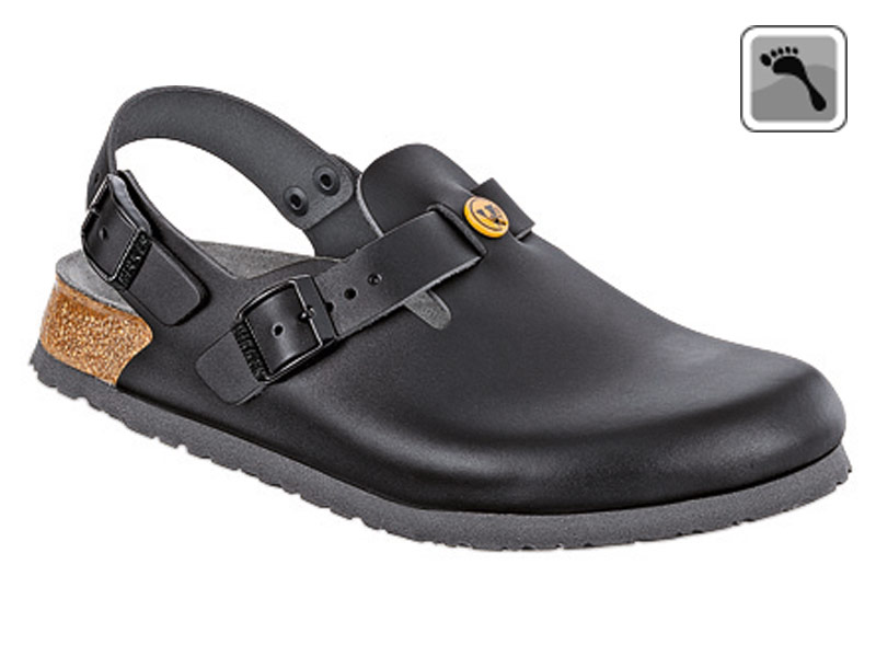 061408 BIRKENSTOCK ESD TOKIO Clog schmale Weite schwarz Größe 36 - 42-42