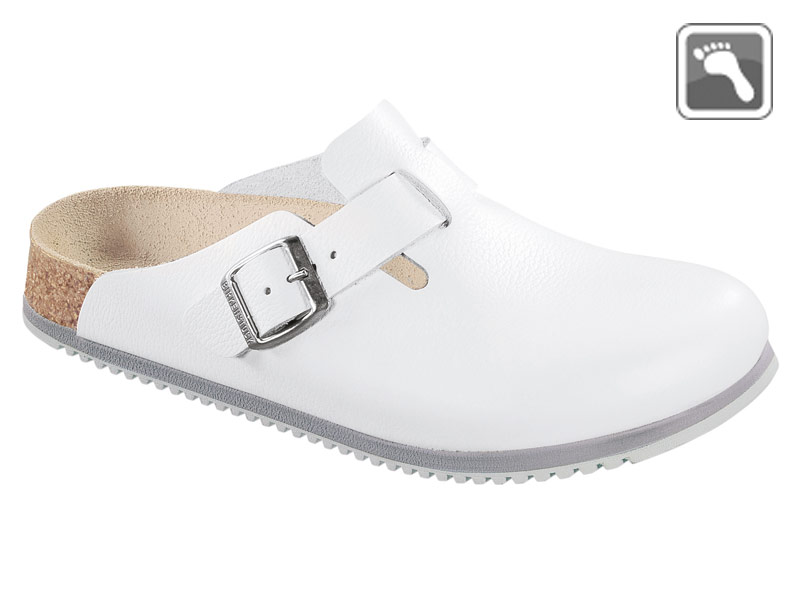 060134 Übergröße Birkenstock Clog BOSTON Superlauf normal Form weiß Größe 47 - 48-48