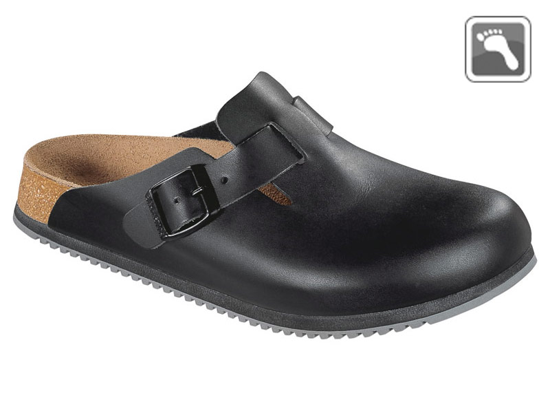 060194 Übergröße Birkenstock Clog BOSTON Superlauf normale Weite schwarz Größe 47 - 48-47
