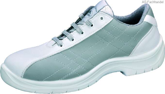 L218 Work & Leisure Schnürschuh mit Schutzkappe weiß-grau, S1 Größe 35 - 47-46