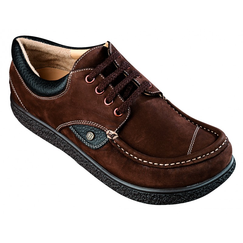 355 Jacoform Schuhe, Leder, braun Nubuk, Größe 4 - 12-Jacoform-UK 8 = 43