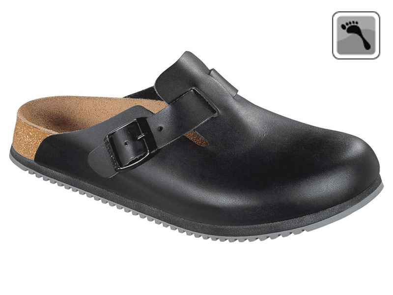 060196 Übergröße Birkenstock Clog BOSTON Superlauf schmale Weite schwarz Größe 47 - 48-47