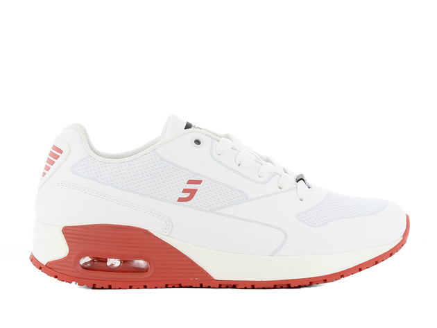 Ela FUX Safety-Jogger Plegeschuhe Arbeitsschuhe Berufsschuhe ohne Schutzkappe weiß-fuchsia/pink Größe 36-42-36