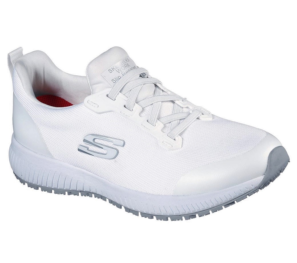 Skechers Damen Arbeitsschuhe 77222EC WHT SQUAD SR ohne Schutzkappe weiss Größe 35 - 42