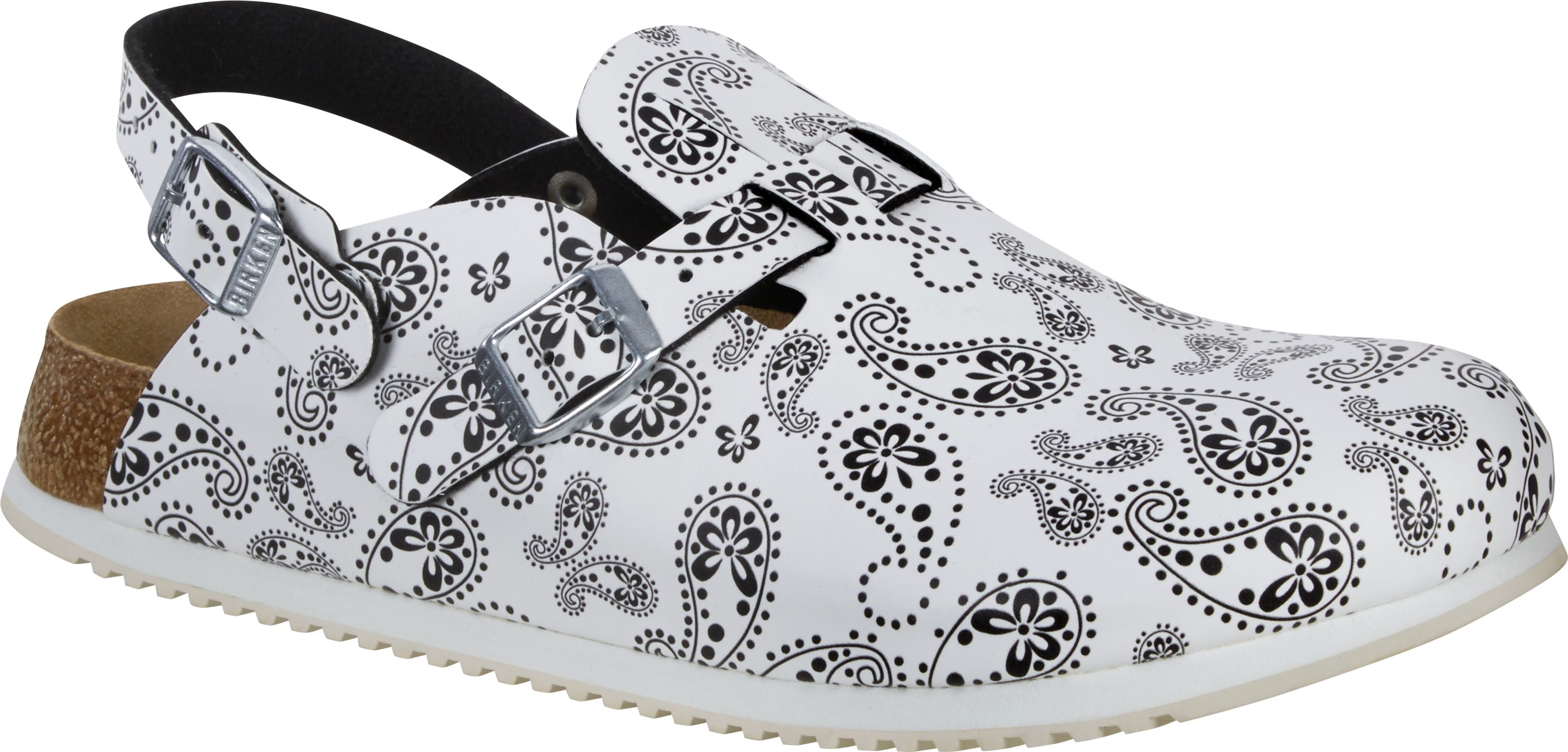 Birkenstock Kay SL  Paisley Black White 1016664 Superlaufsohle schmale Weite Größe 35 - 48-41