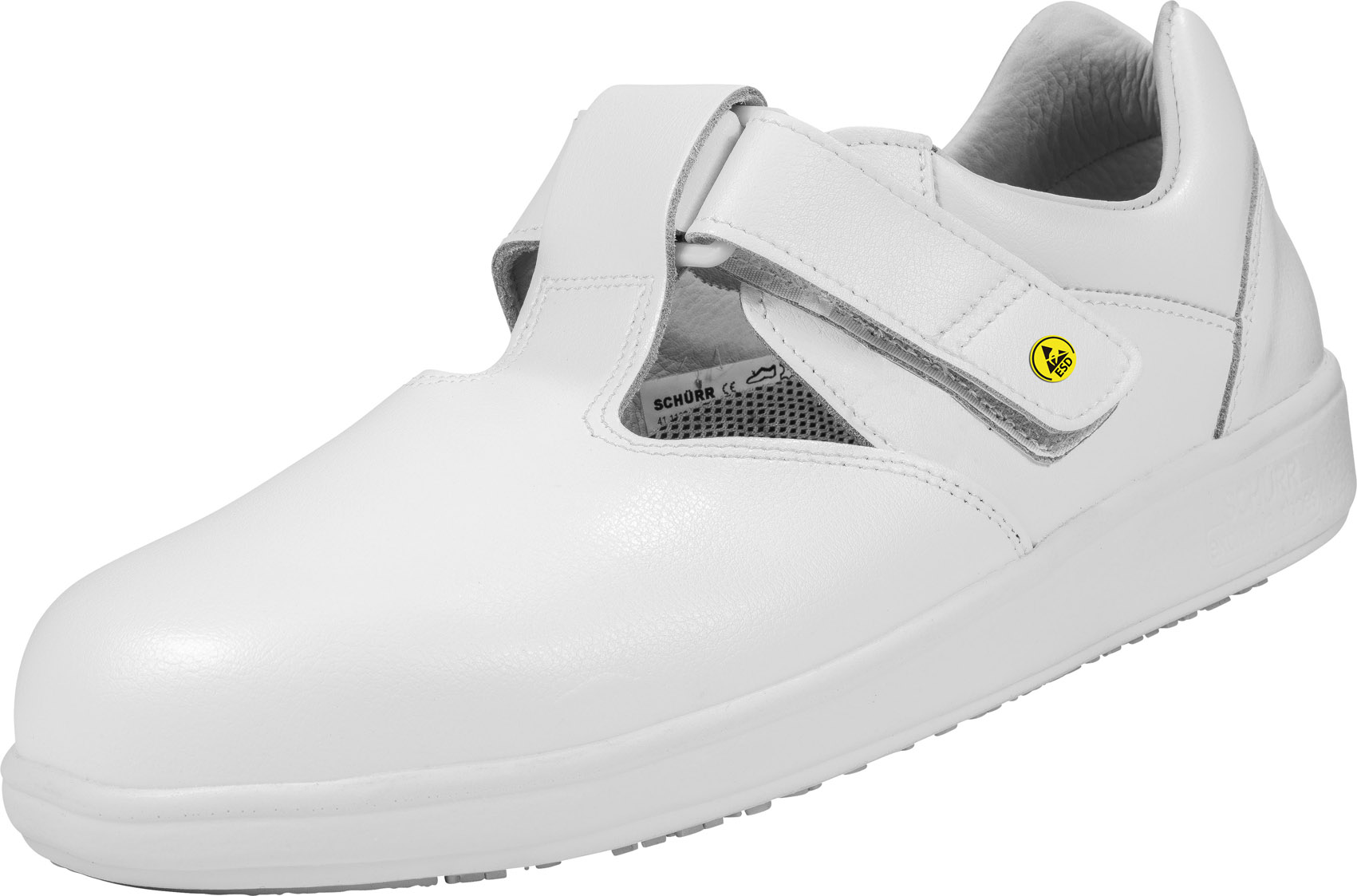 1.1425.01.14 SCHÜRR Passau ESD Arbeitsschuhe mit Klettverschluss weiß 01 Größe 36 - 40-38