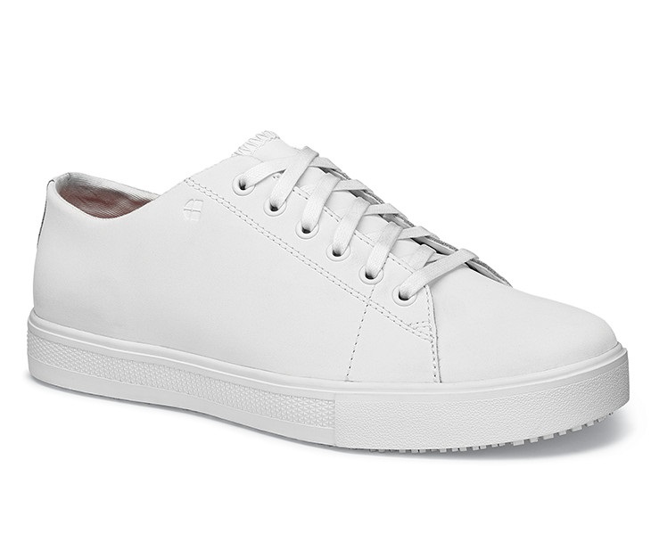 33870 Shoes for Crews >Herren-Schnürschuhe "Old School III" ohne Stahlkappe weiss  Größe 39 - 47-46