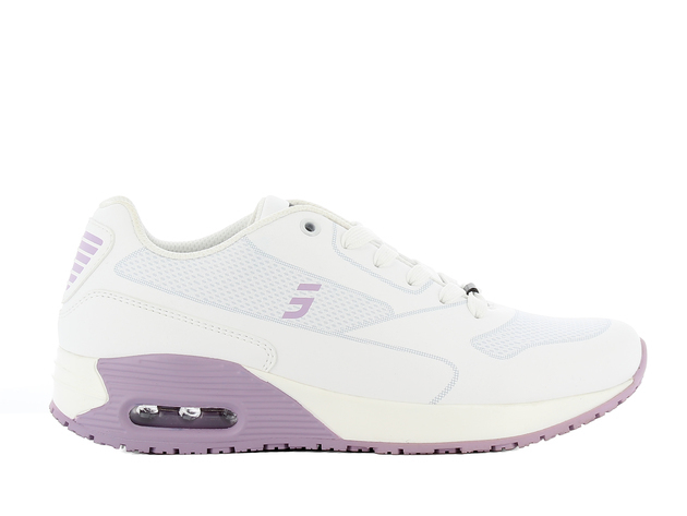 Ela LIC OXYPAS Plegeschuhe Arbeitsschuhe Berufsschuhe ohne Schutzkappe weiß-violett Größe 36-42-36