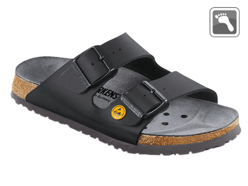 089420 Groß BIRKENSTOCK ESD ARIZONA Sandale normale Weite schwarz Größe 42 - 48-45
