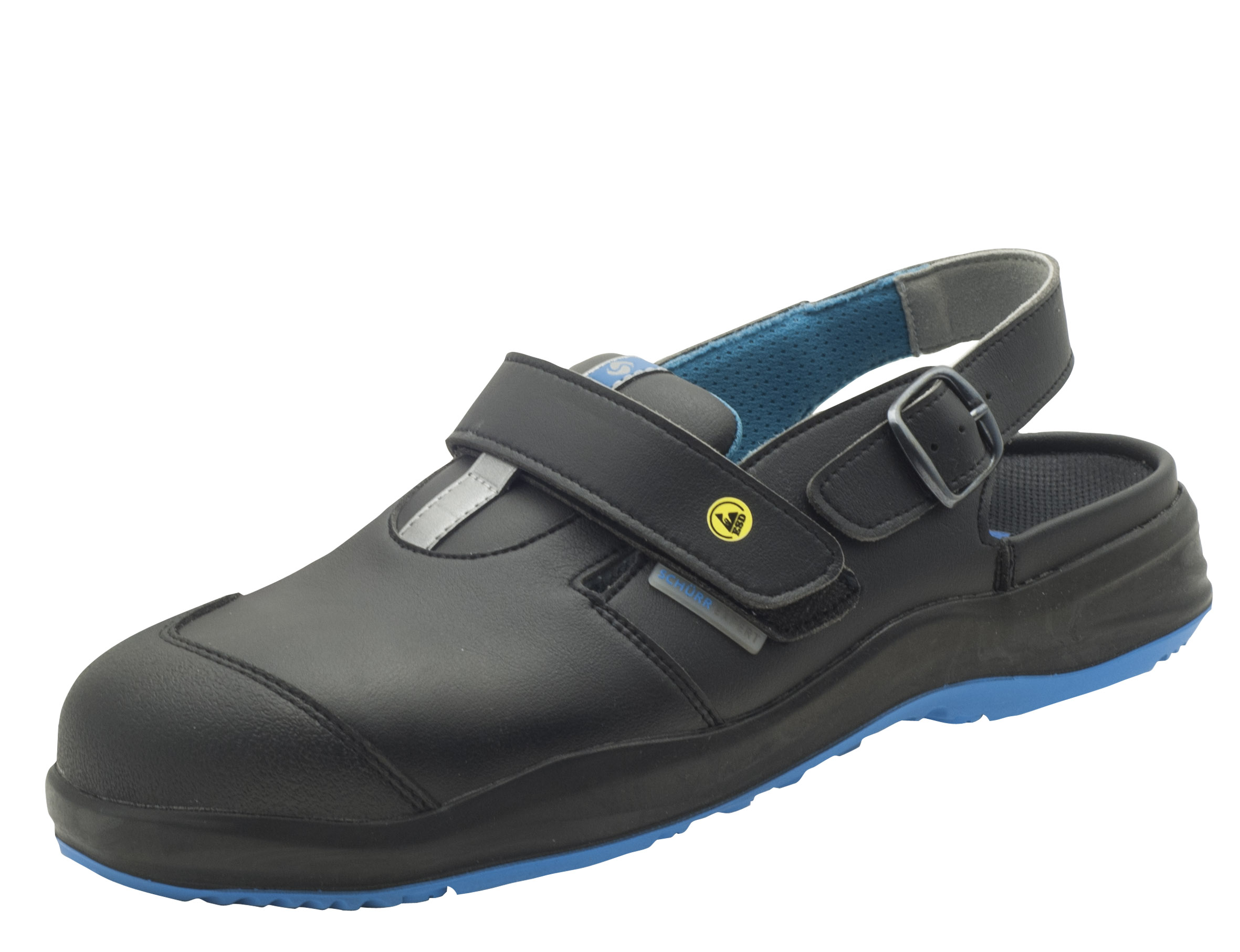 2.4004.02.94 SCHÜRR Aachen Arbeitsschuhe Sandale mit Alukappe ESD schwarz S1 Größe 36 - 48-39