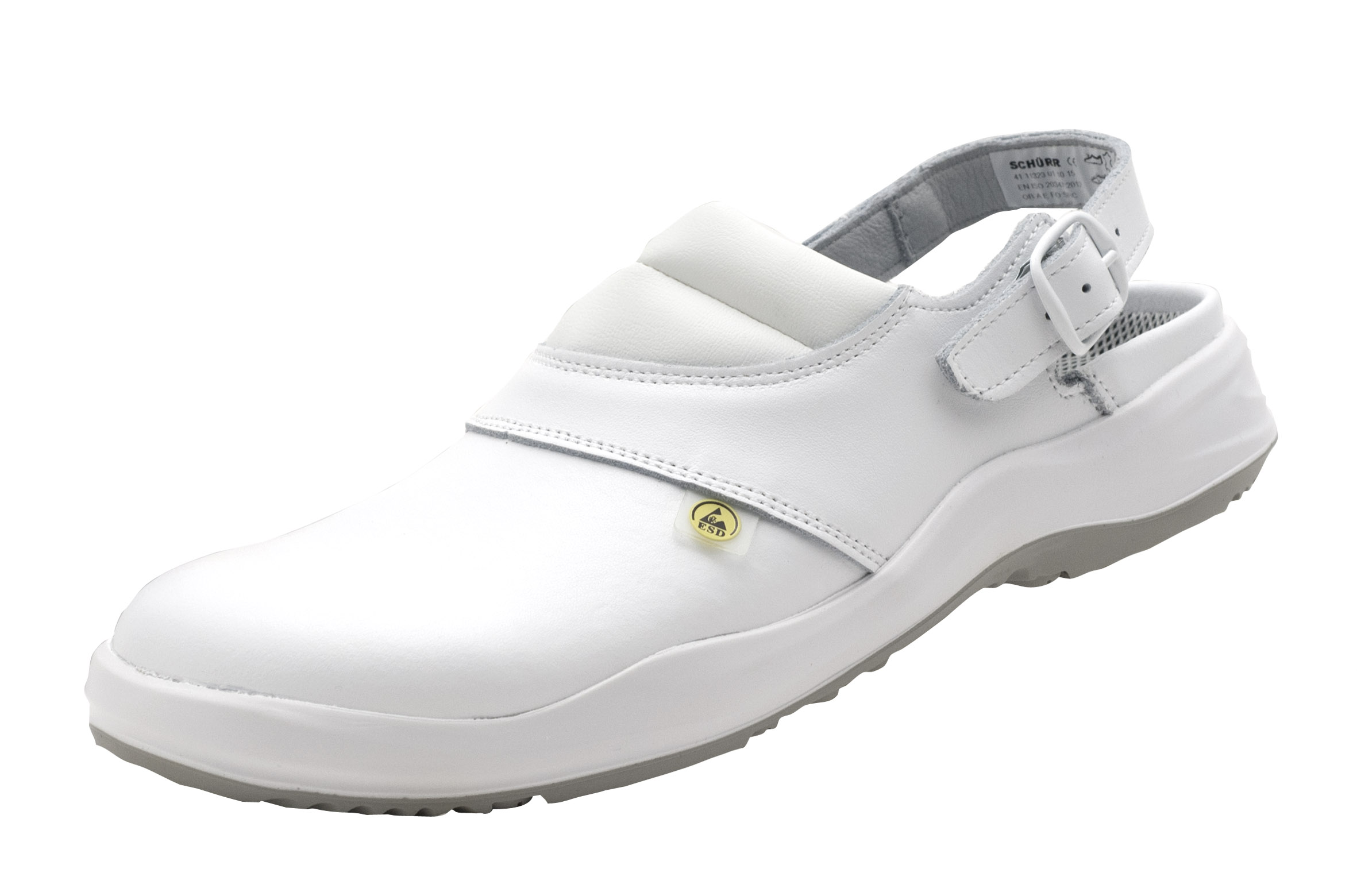 1.1423.01.35 SCHÜRR Lauf ESD Arbeitsschuhe mit Fersenriemen weiß 01 Größe 36 - 40-39