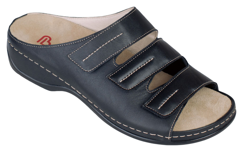 1013-906 Berkemann Berkoflex Andrea Damensandale schwarz Größe 3 - 8,5-UK 7 = 40/41