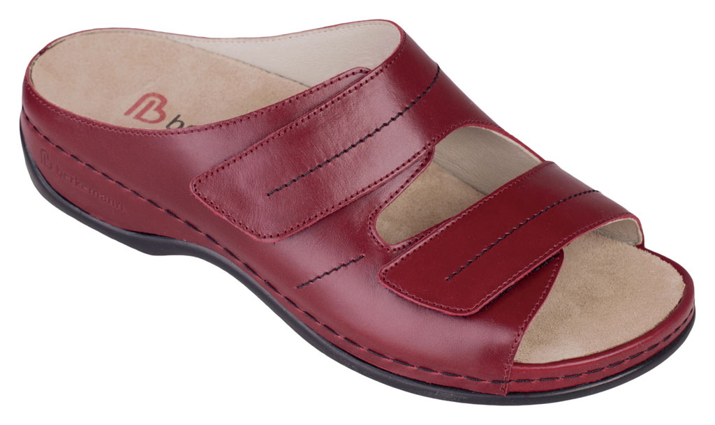 1002-277 Berkemann Berkoflex Daria Damensandale weinrot -UK 7 = 40 2/3