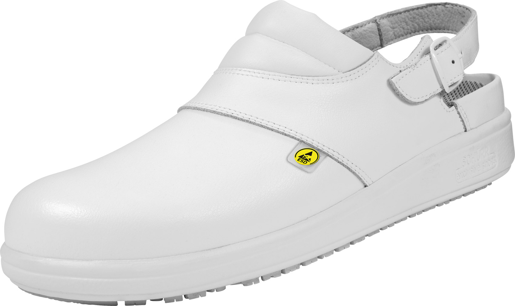 1.1323.01.14 SCHÜRR Lauf ESD Arbeitsschuhe mit Fersenriemen weiß 01 Größe 41 - 46-45